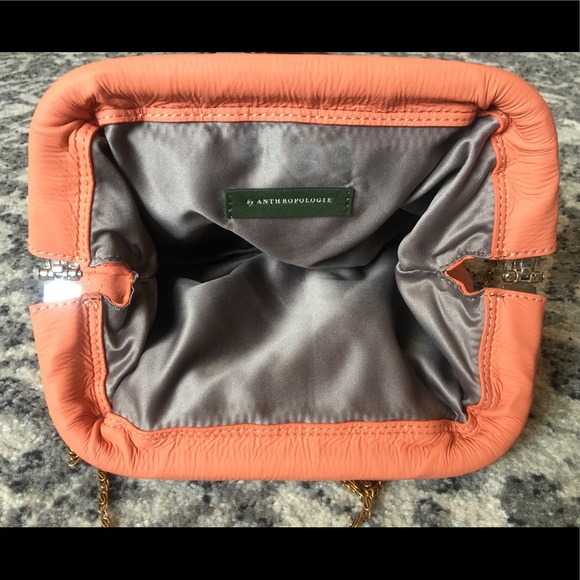 SALE!! 🧡Anthropologie Coral Chain Crossbody Purse - Picture 7 of 9